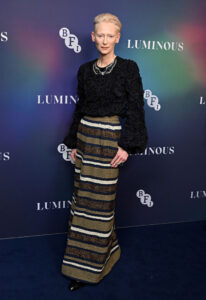 Tilda Swinton celebrates London Film Festival at the Luminous Gala