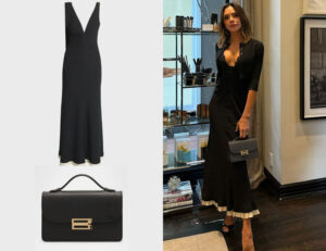 Victoria Beckham's Victoria Beckham Plunging Gown & Bag