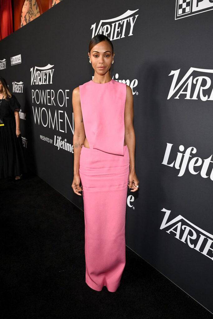 Zoe Saldana Wore Emilia Wickstead To Variety's 2024 Power Of Women Event