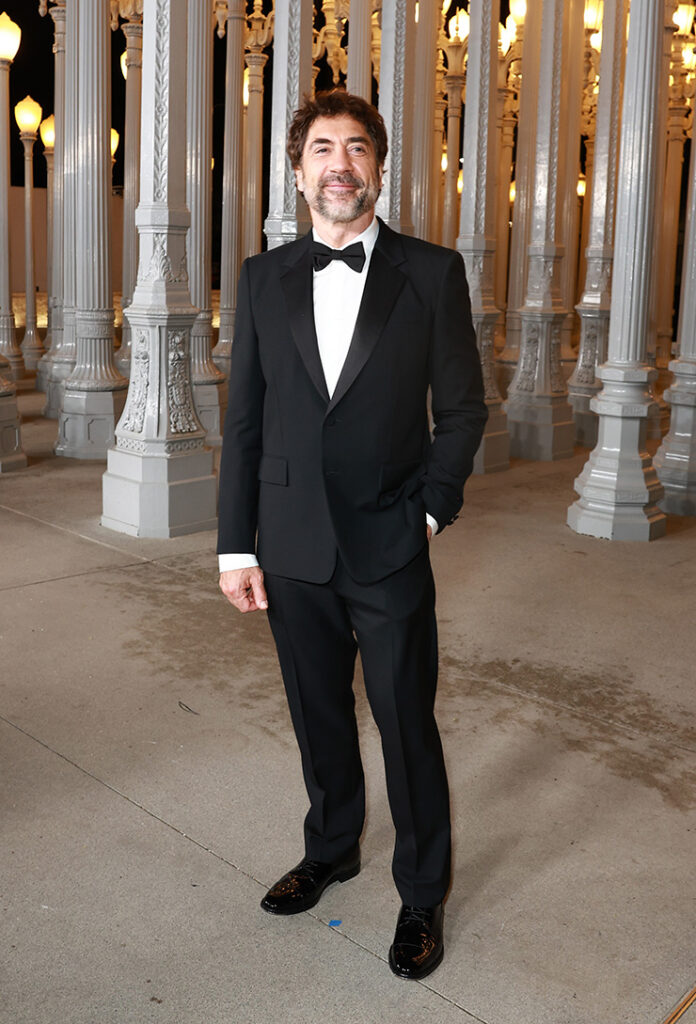 Javier Bardem, wearing Gucci, attends the 2024 LACMA Art+Film Gala,