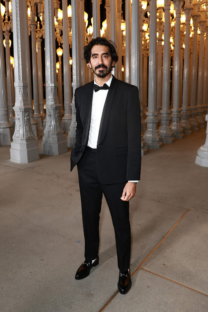  Dev Patel, wearing Gucci, attends the 2024 LACMA Art+Film Gala