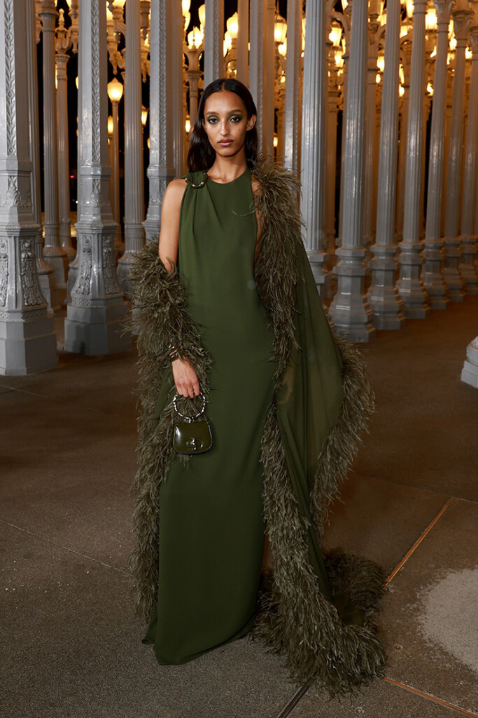 Mona Tougaard, wearing Gucci, attends the 2024 LACMA Art+Film Gala, 