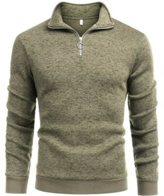 Coofandy's Quarter Zip Pullover Sweater