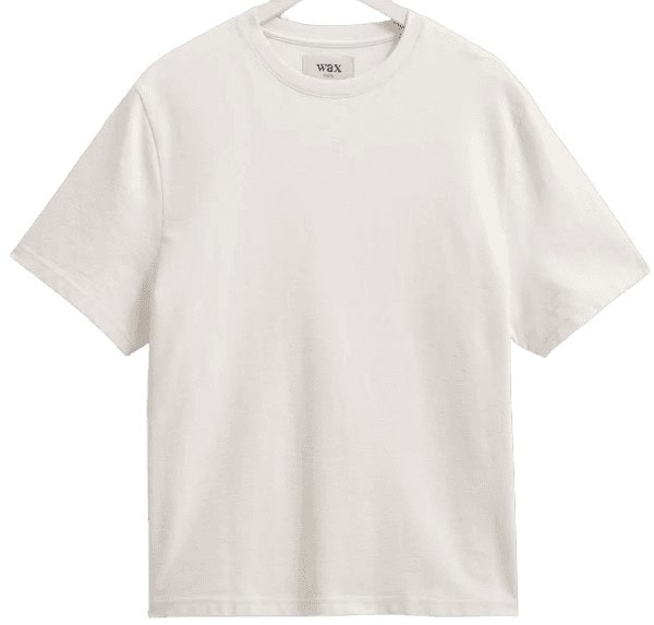 Wax London Dean Textured Ecru T-Shirt: best crew neck t-shirts