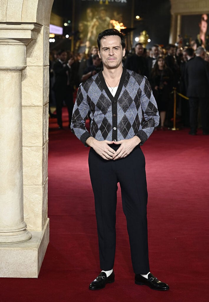 Andrew Scott attends "Gladiator II" The Royal Film Performance and Global Premiere