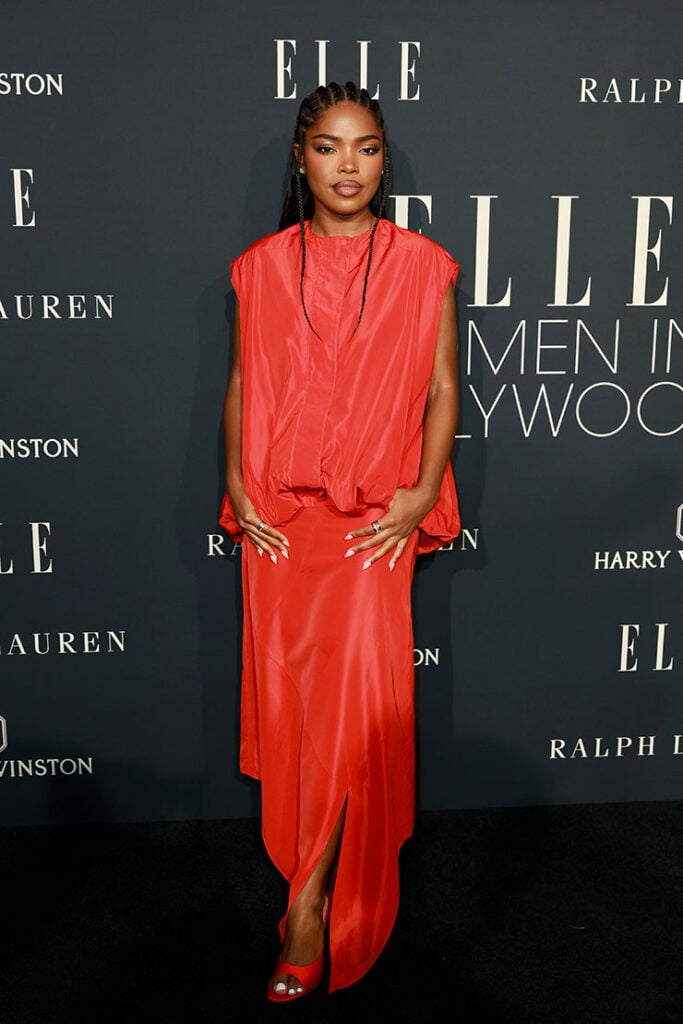 Ryan Destiny attends ELLE's 2024 Women in Hollywood celebration