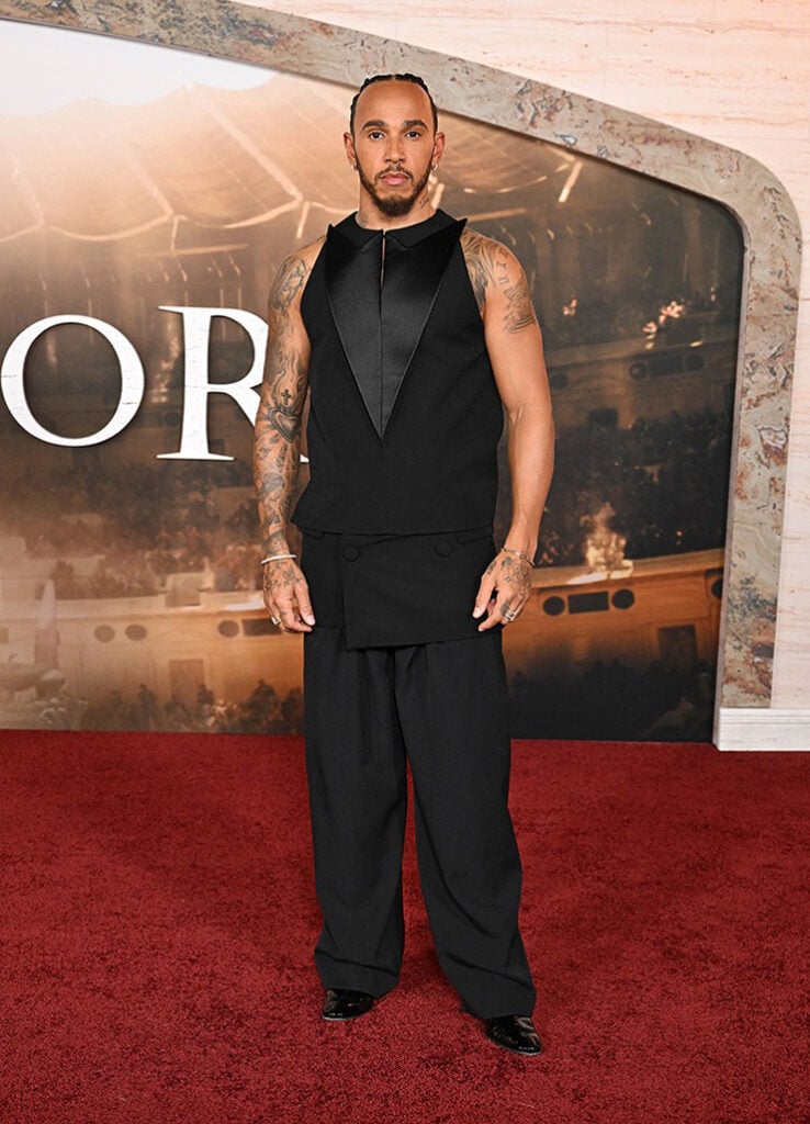 Lewis Hamilton at the "Gladiator II" Los Angeles premiere 