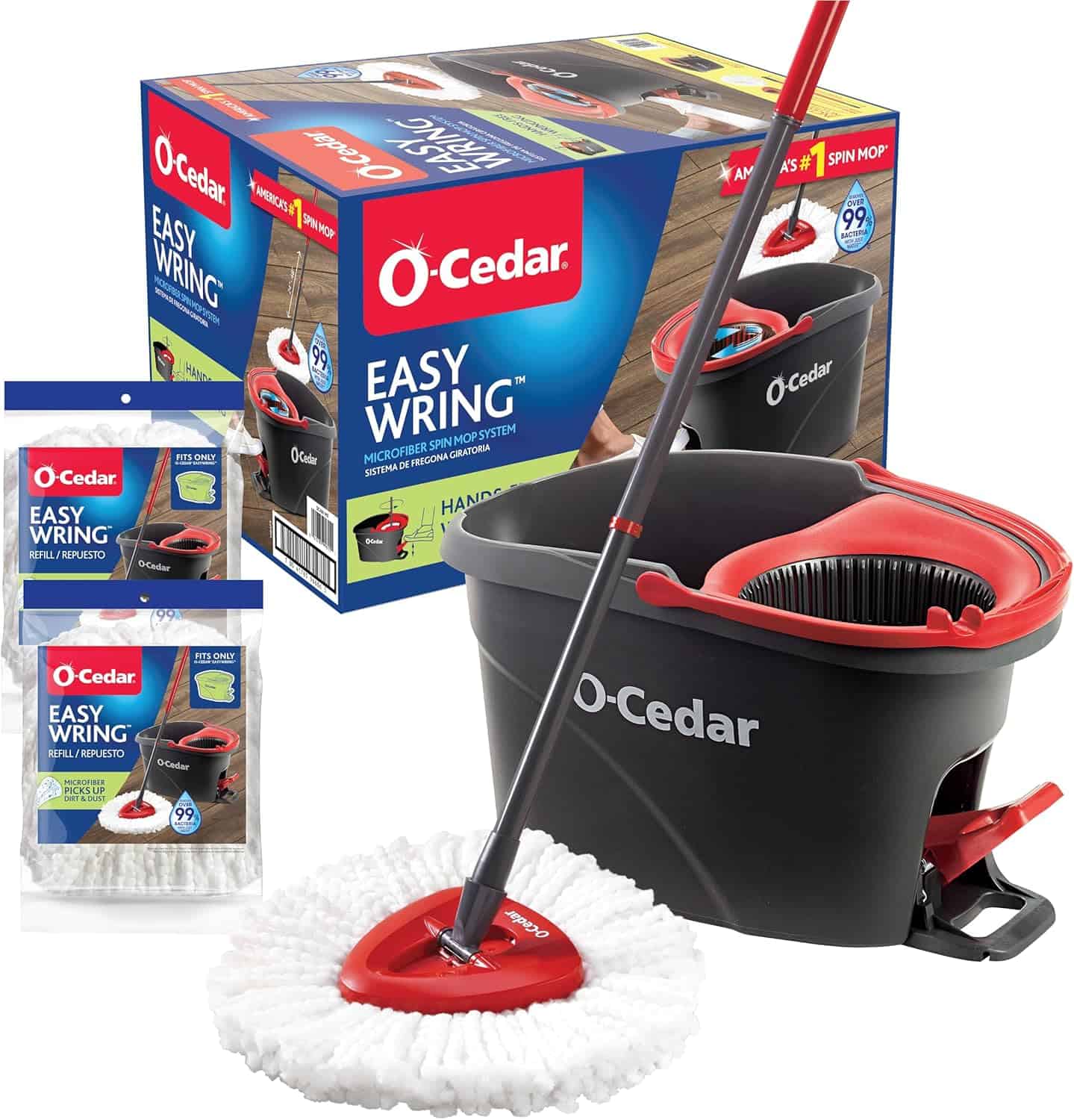 O-Cedar EasyWring Microfiber Spin Mop