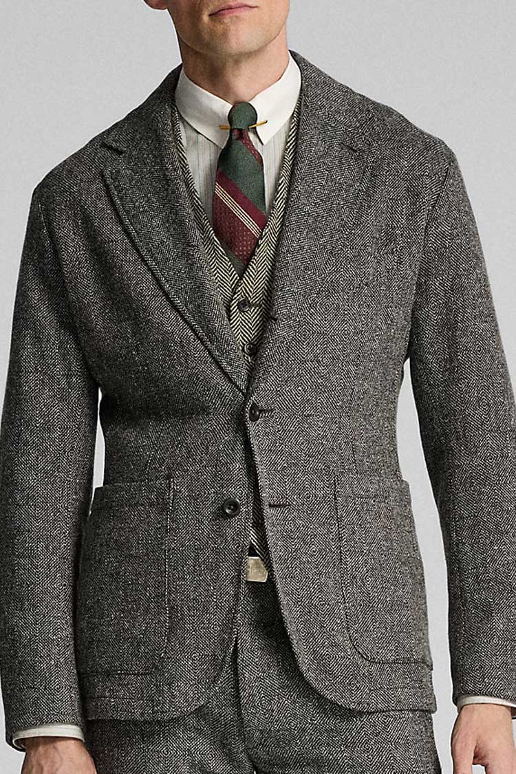 RRL Unconstructed Herringbone Sport Coat