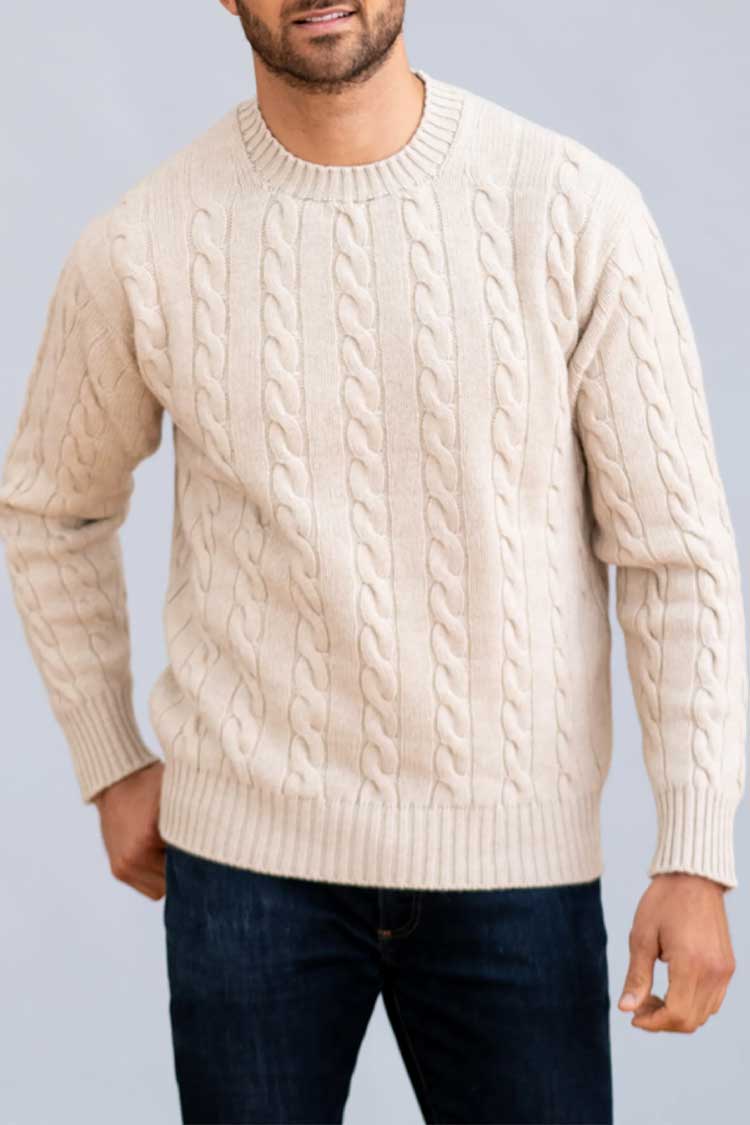 William Lockie Chirnside cable knit sweater