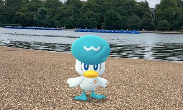 Pokémon Go screenshot of Quaxly