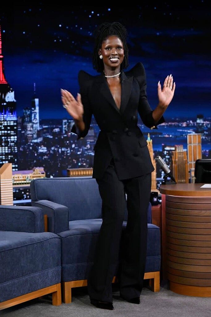 Jodie Turner-Smith Wore Balmain On The Tonight Show Starring Jimmy Fallon