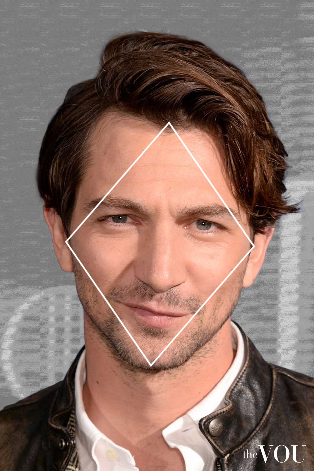 Side Part with Waves Haircut Diamond Face Shape Michiel Huisman