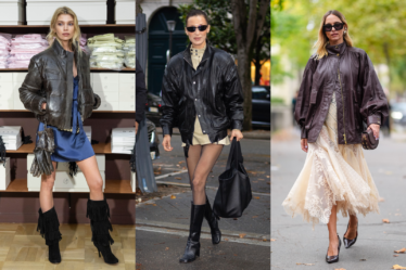 2024 coat trends — leather bombers