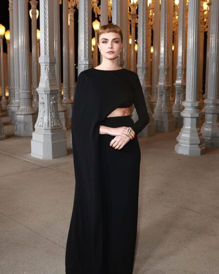 Cara Delevingne, wearing Gucci, attends the 2024 LACMA Art+Film Gala