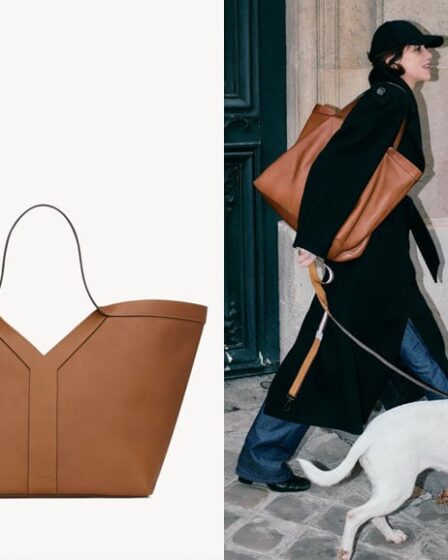 Charlotte Gainsbourg's Saint Laurent Y Leather Tote