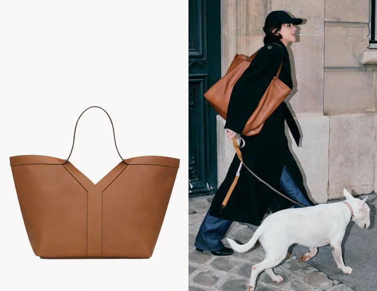 Charlotte Gainsbourg's Saint Laurent Y Leather Tote