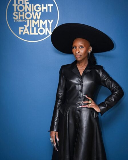 Cynthia Erivo Wore Salon 1884 On The Tonight Show Starring Jimmy Fallon