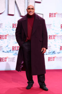 Dwayne Johnson & Chris Evans fall style for the 'Red One' premiere