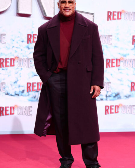 Dwayne Johnson & Chris Evans fall style for the 'Red One' premiere