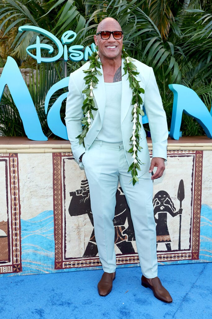 Dwayne Johnson attends the World Premiere of Walt Disney Animation Studios' "Moana 2"