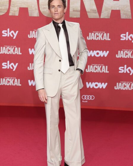 Eddie Redmayne Wore Tiger of Sweden To 'The Day Of The Jackal' Berlin Premiere