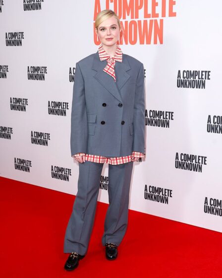 Elle Fanning Wore Bottega Veneta To The London Photocall For 'A Complete Unknown'