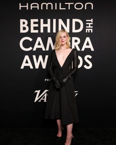 Elle Fanning Wore Dior To The Hamilton Behind the Camera Awards