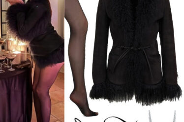 Hailey Baldwin: Suede Jacket, Black Pumps