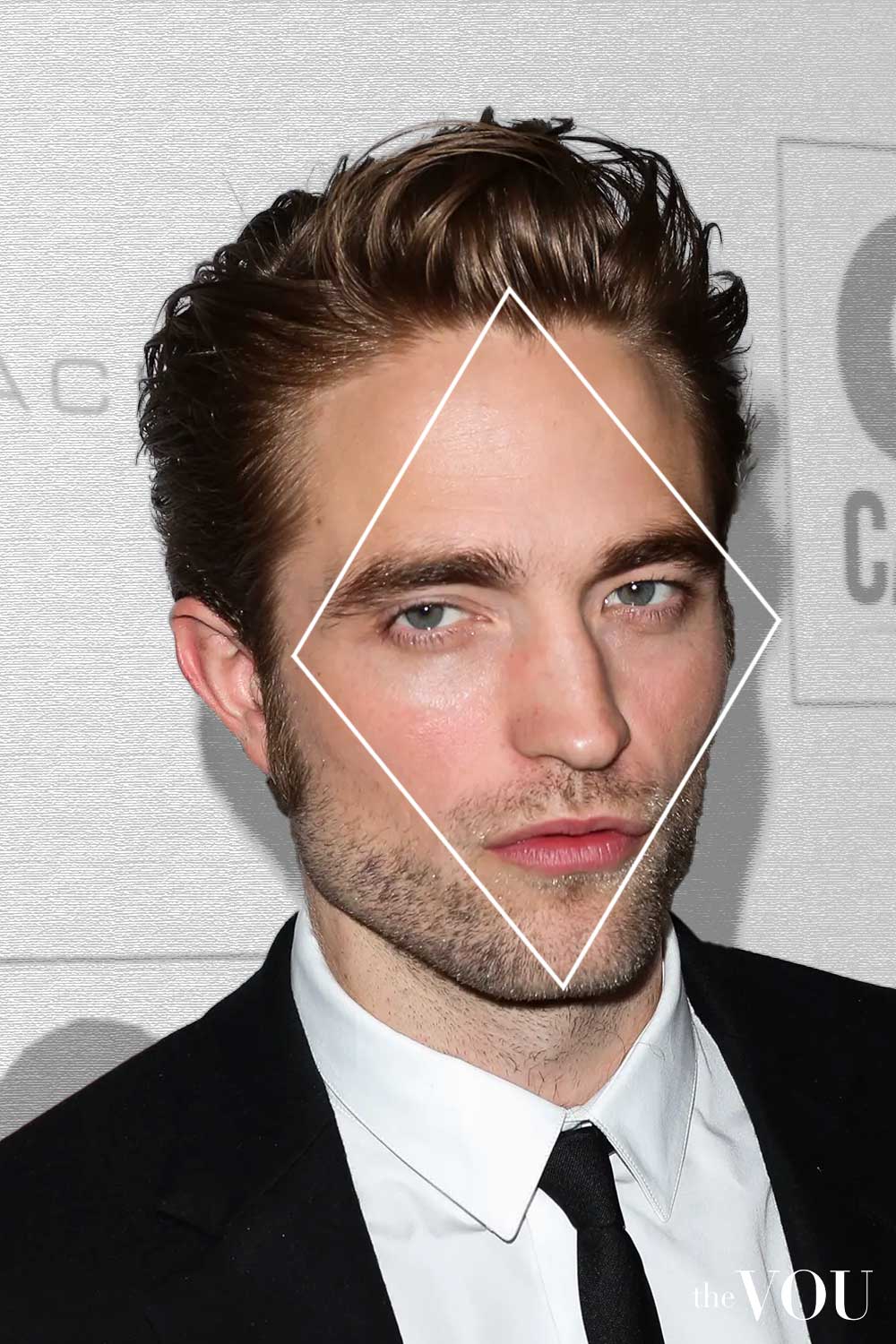 Textured Quiff Haircut Diamond Face Shape Robert Pattinson