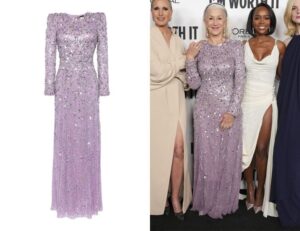 Helen Mirren's Jenny Packham Aurora Sequined Gown