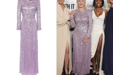 Helen Mirren's Jenny Packham Aurora Sequined Gown