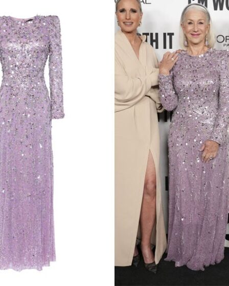 Helen Mirren's Jenny Packham Aurora Sequined Gown