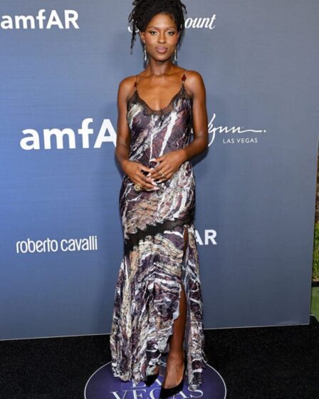 Jodie Turner Smith Wore Roberto Cavalli To amfAR Las Vegas