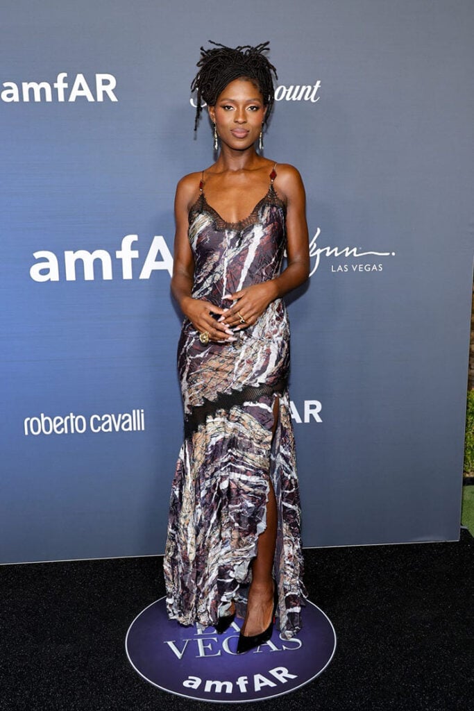 Jodie Turner Smith Wore Roberto Cavalli To amfAR Las Vegas