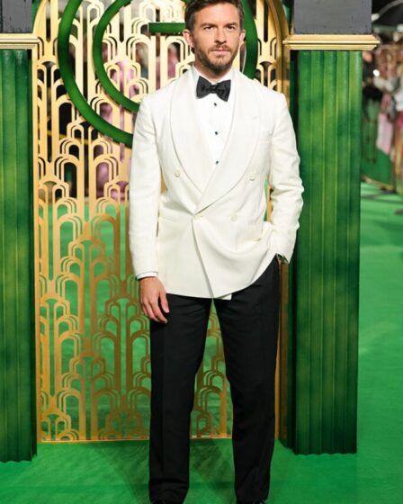 Jonathan Bailey attends the European Premiere of "Wicked: Part One"