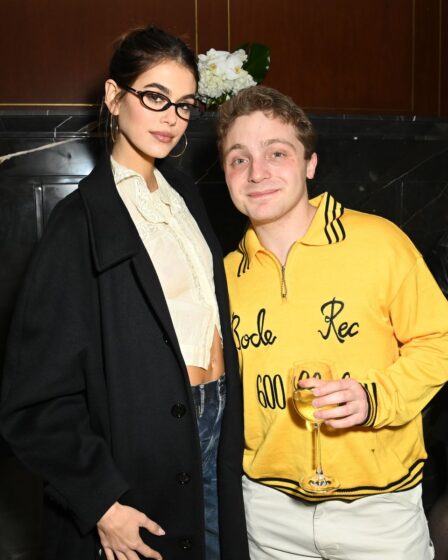 Kaia Gerber and Jake Shane attend Jake Shane's Therapuss Live LA Afterparty at Sunset Tower Hotel