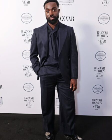 Paapa Essiedu attends the 2024 Harper's Bazaar Women of the Year Awards