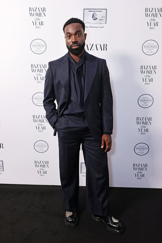 Paapa Essiedu attends the 2024 Harper's Bazaar Women of the Year Awards