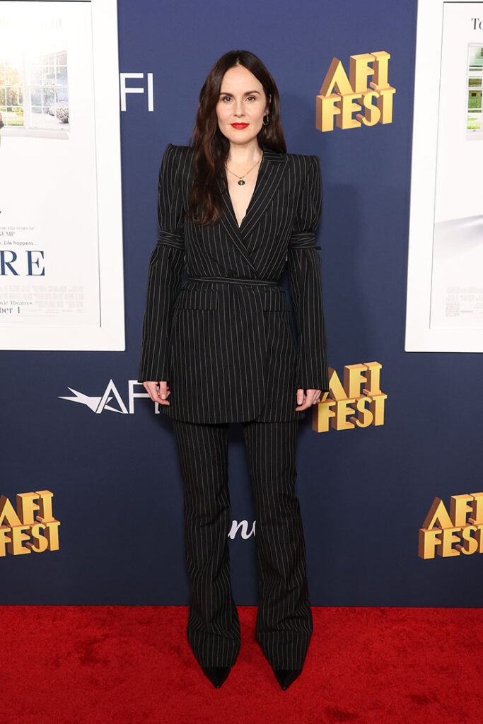 Michelle Dockery Wore McQueen To The 'Here' AFI Fest Premiere