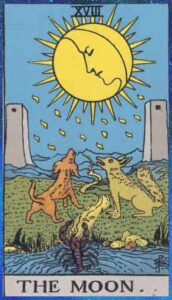 the moon tarot card