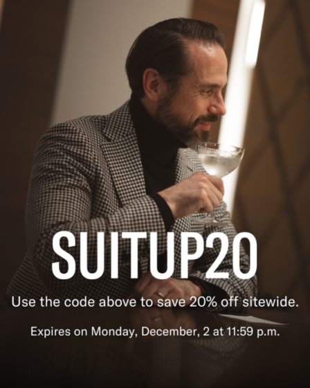 Save 20% Off Site-Wide With Code SUITUP20