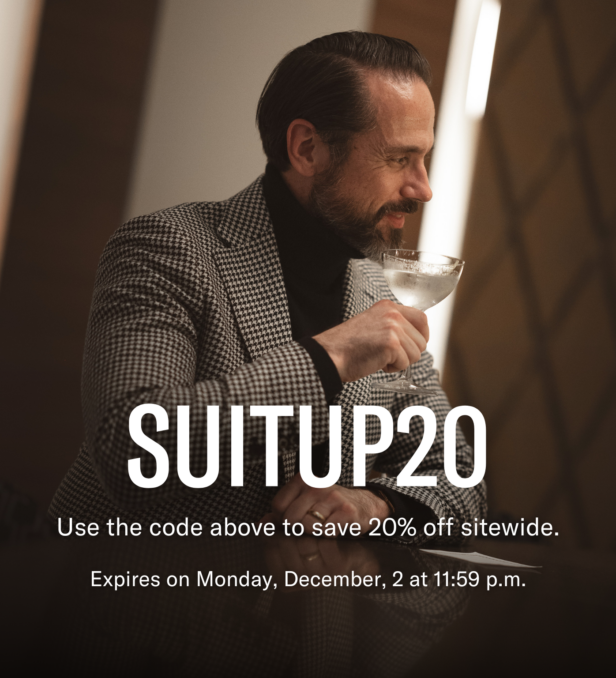 Save 20% Off Site-Wide With Code SUITUP20