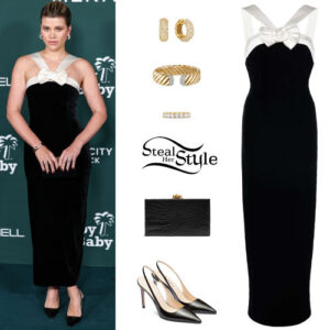 Sofia Richie: Black Velvet Dress and Pumps