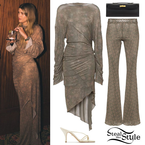 Sofia Richie: Printed Dress and Pants