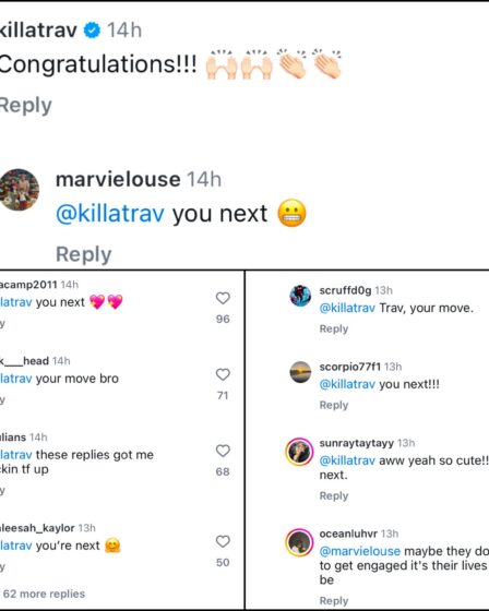 Travis Kelce Instagram Replies