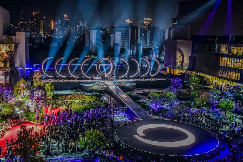 One Bangkok’s opening ceremony featuring international performances on October 25 2024 in Bangkok Thailand.