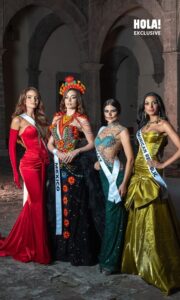 This is what the beauty pageants wore during the Día de Muertos festivities