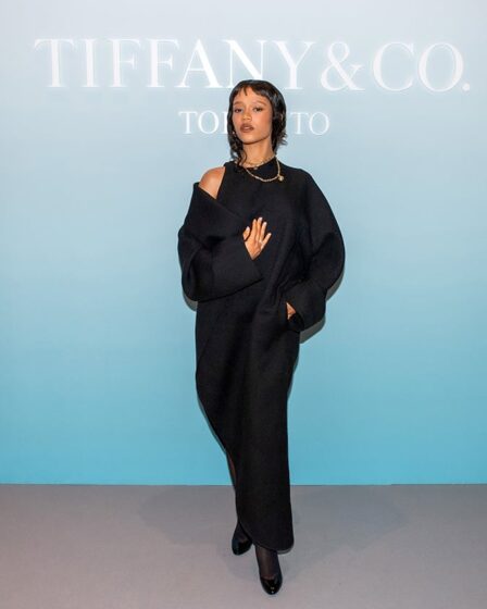 Tiffany & Co. Unveils Reimagined Yorkdale Store with Taylor Russell In Alaïa