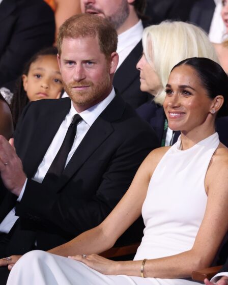 Image may contain Meghan Duchess of Sussex Prince Harry Duke of Sussex Accessories Bracelet Jewelry and Formal Wear